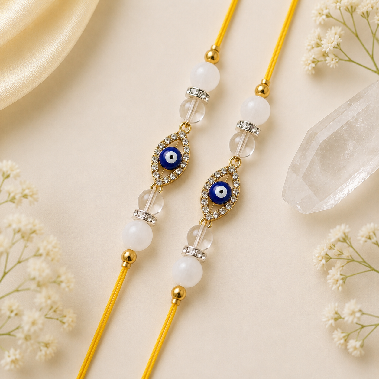 Crystal Rakhi (Set Of Two)