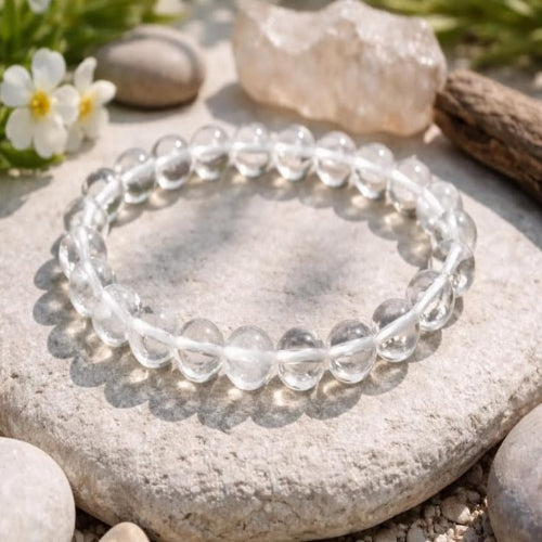 Clear Quartz Crystal Bracelet